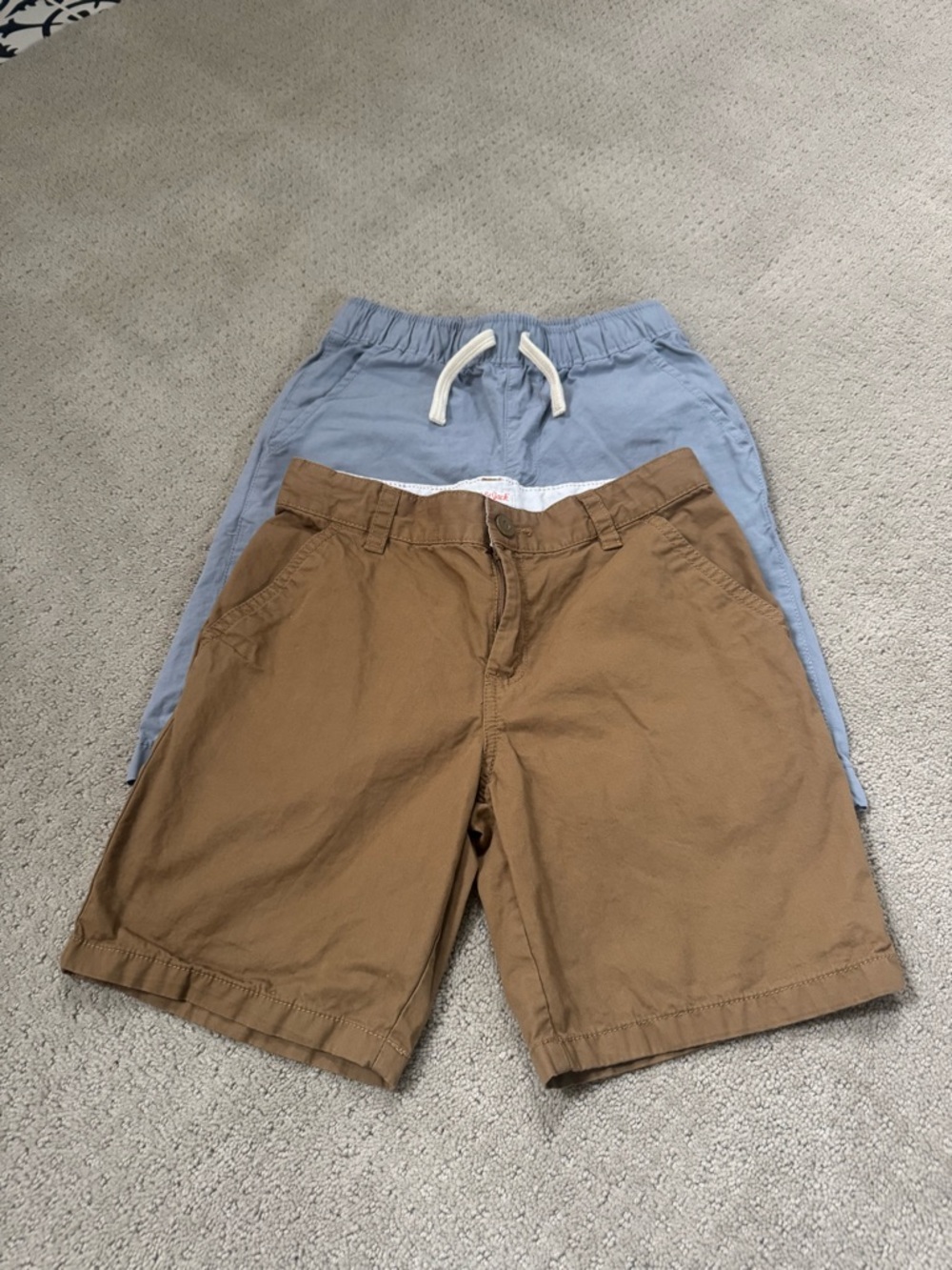 Cat & Jack Brown Flat Front Chino Shorts